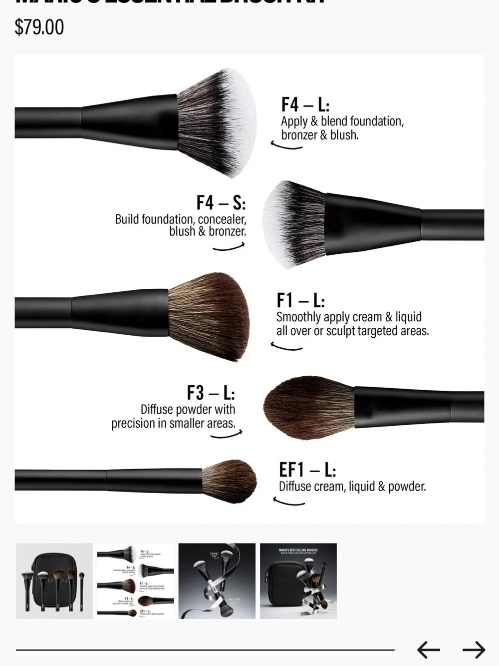 Makeup By Mario Essential Brush Kit